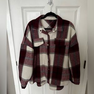 plaid shacket/flannel